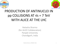 PRODUCTION OF ANTINUCLEI IN pp COLLISIONS AT &radic;s