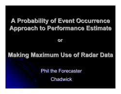 A Probability of Event Occurrence Approach to Performance