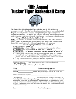 The Tucker High School Basketball Camp is held to provide girls