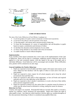 General Guidelines for Positive Behaviour