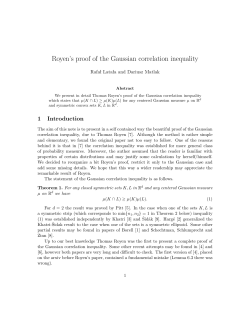 Royen`s proof of the Gaussian correlation inequality