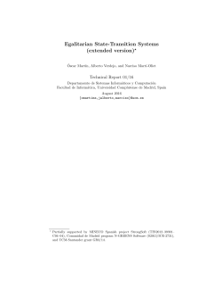 Egalitarian State-Transition Systems (extended version)⋆