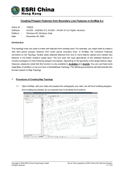 Creating Polygon Features from Boundary Line Features
