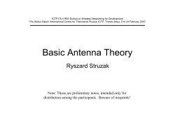Basic Antenna Theory