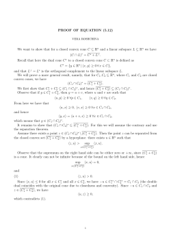 PROOF OF EQUATION (5.12) We want to show that for a closed
