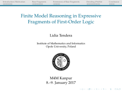 Finite Model Reasoning in Expressive Fragments of First