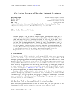 Curriculum Learning of Bayesian Network Structures