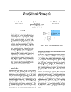 A Formal Mathematical Framework for Modeling Probabilistic Hybrid