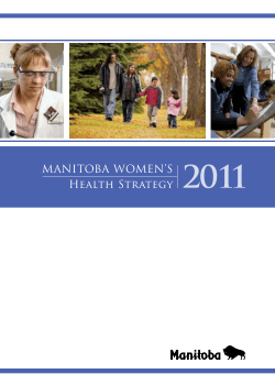 MANITOBA WOMEN`S Health Strategy 2011