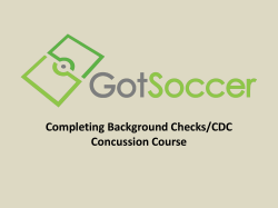Completing Background Check