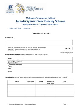 Application Form for Large Grant Support in1998