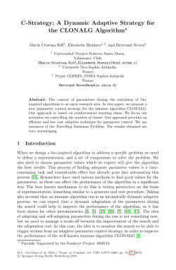 A Dynamic Adaptive Strategy for the CLONALG - imagine