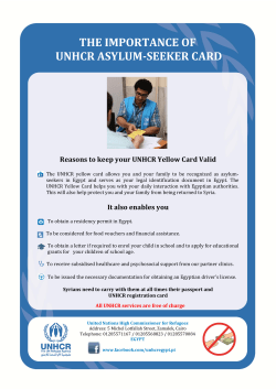 the importance of unhcr asylum-seeker card