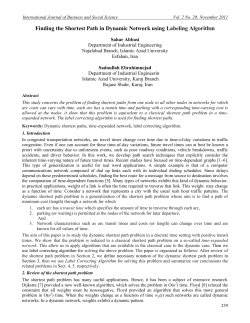 Finding the Shortest Path in Dynamic Network using Labeling