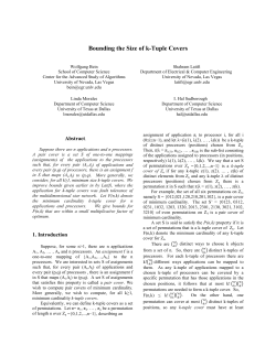 Bounding the Size of k-Tuple Covers