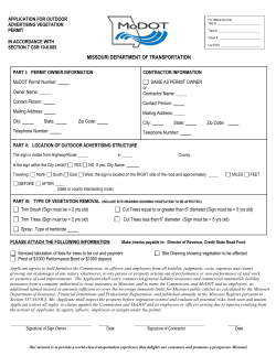 permit - MoDOT