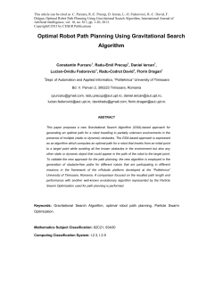 Optimal Robot Path Planning Using Gravitational Search