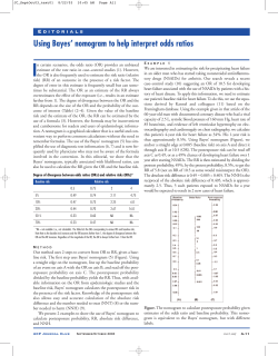 Using Bayes` nomogram to help interpret odds