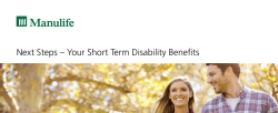 Next Steps – Your Short Term Disability Benefits