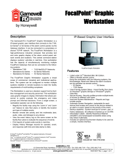 FocalPoint&reg; Graphic Workstation - Gamewell-FCI
