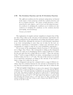 3.7B The Evolution Function and the IC