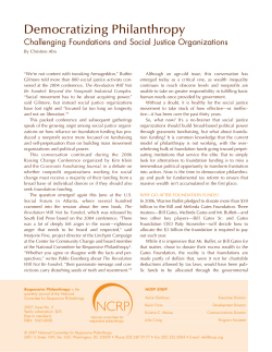 Democratizing Philanthropy - Colorado Funders for Inclusiveness