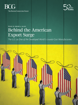 Behind the American Export Surge: The U.S. as One of the