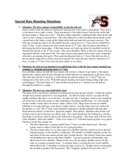 Special Base Running Situations