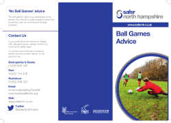 Ball Games Advice