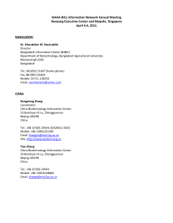 BICS Updated Directory and ISAAA and KC Staff