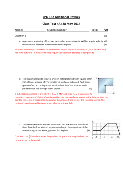 JPO 152 Additional Physics Class Test 4A : 28 May