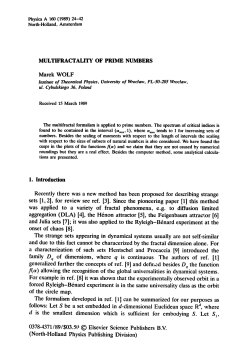 Marek WOLF Recently there was a new method has been proposed