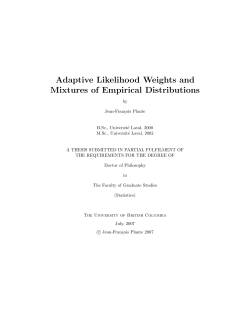 Adaptive Likelihood Weights and Mixtures of Empirical Distributions