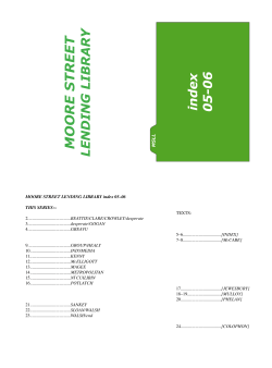 moore street - Fire Station Artists` Studios