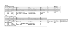 The Arena Start Time End Time Game # Field 4 Field 5 Bye A1