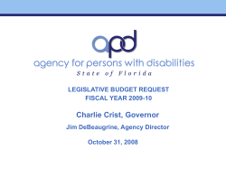 Slide 0 - Agency for Persons with Disabilities