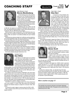 coaching staff - Eastern Washington University