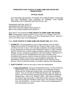 penspoints four tickets to home game one round one sweepstakes