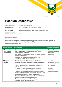 Game Development Officer