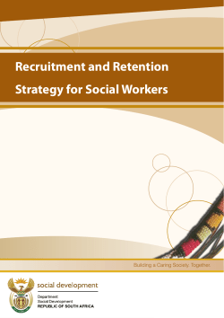 Recruitment and Retention Strategy for Social Workers