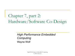 High Performance Embedded Computing