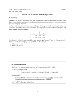 Lesson . Conditional Probability Review