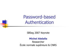 Notions of Security for Password-based Authenticated
