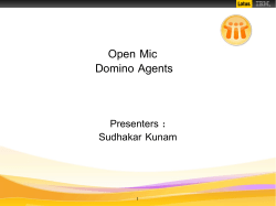 Open Mic Domino Agents