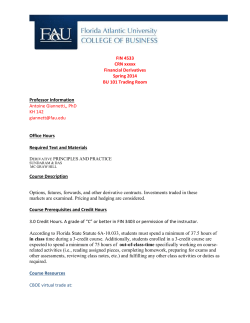 Required Text and Materials - Florida Atlantic University