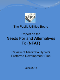 Needs For and Alternatives To (NFAT)