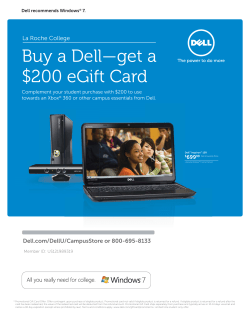 Buy a Dell&mdash;get a $200 eGift Card