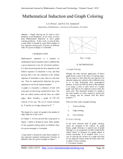 Mathematical Induction and Graph Coloring - IJMTT