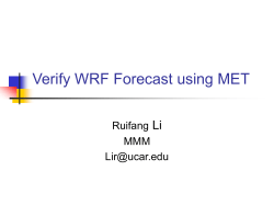 Verify WRF output using MET