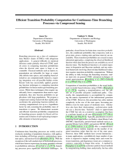Efficient Transition Probability Computation for Continuous